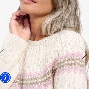 Splendid Olga fair isle sweater XS. New.